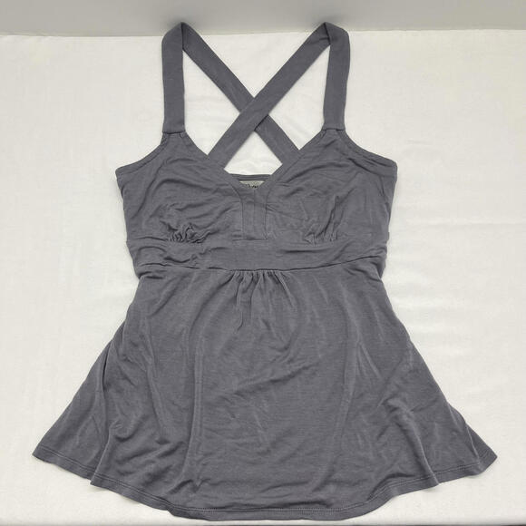 Guess Tops - Y2K 2000s Guess grey purple babydoll camisole criss cross back Sz S summer top